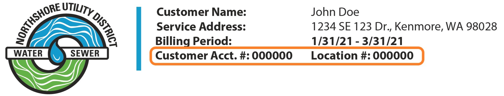 Where to find account number